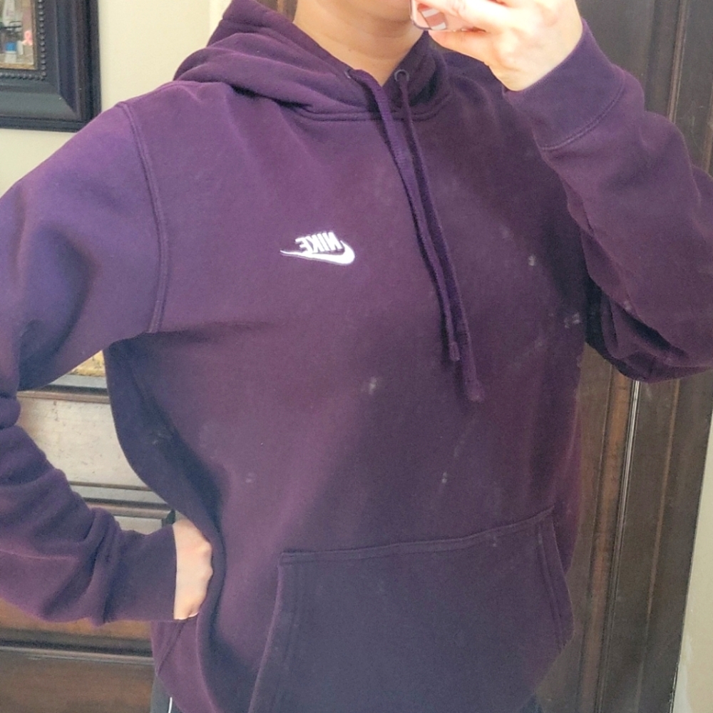 Nike plum cozy sweater